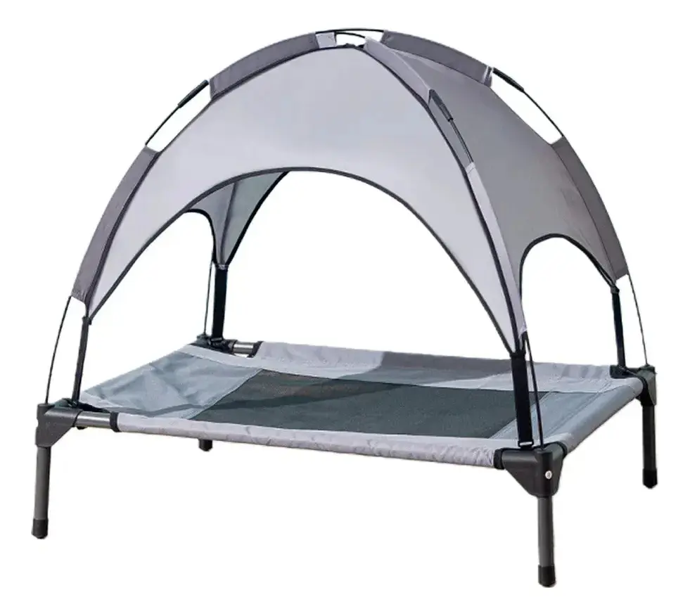 Cama Elevada Altura Para Mascota Perro Gato L Con Carpa